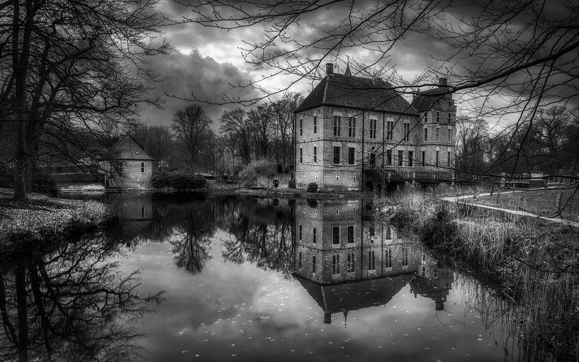 Schloss Vorden in Schwarz/Weiß von Mart Houtman