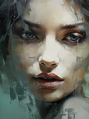 Portrait abstrait moderne