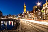 Lichtsporen op de roerkade in Roermond van Daphne Dorrestijn thumbnail