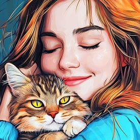 I love you Kitty #cat by JBJart Justyna Jaszke