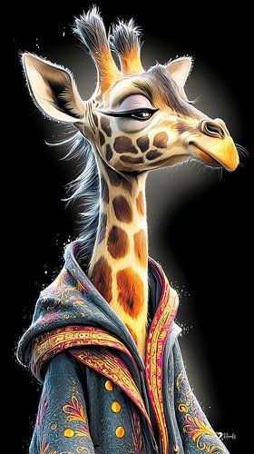 giraffe portret