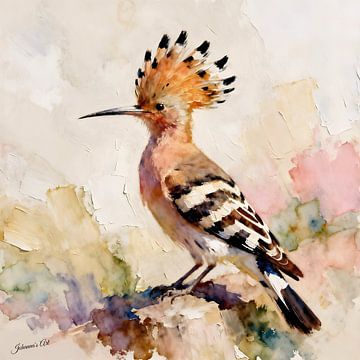 Die schönsten Vögel der Welt - Wiedehopf von Johannas Art Creations