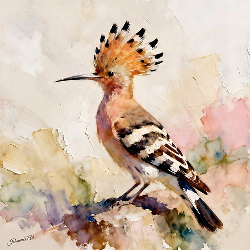 Prachtige vogels van de wereld - Hop vogel