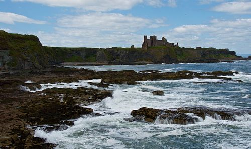 Tantellon Castle aan zee