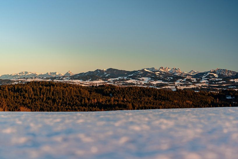 Sonnenuntergang über den Ostallgäuer Alpen von Leo Schindzielorz