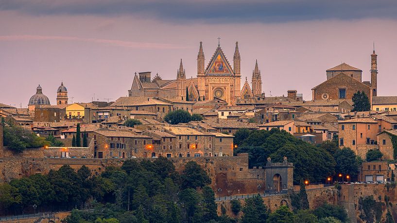 Orvieto bei Sonnenuntergang von Henk Meijer Photography