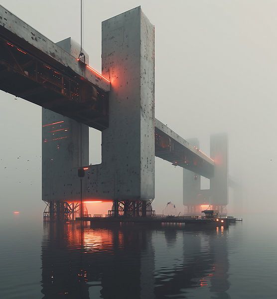 Industriekomplex am Wasser von fernlichtsicht