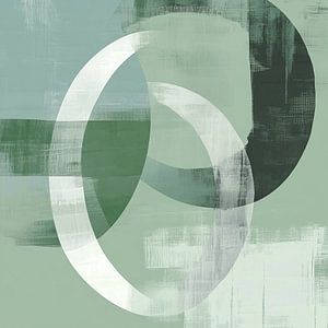 Grün und Grau Abstrakt