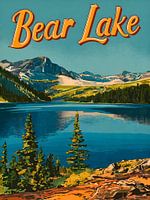 "Bärensee: Beruhigende Natur Kunstdruck"