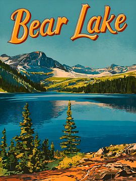 "Bärensee: Beruhigende Natur Kunstdruck"