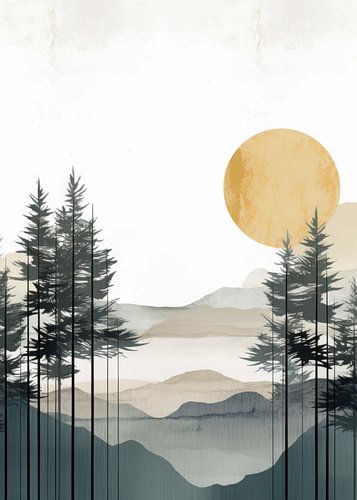 Nature Abstract Gold Decor