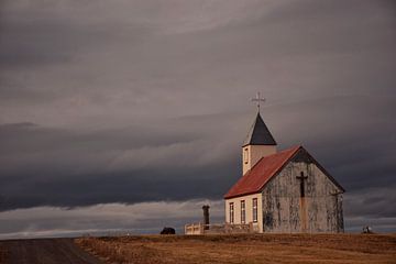 Kerkje in Noord-IJsland van Elisa in Iceland