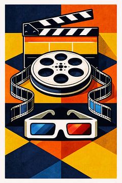 Retro Kino Ikonen Wandkunst von Dodik Hariyono