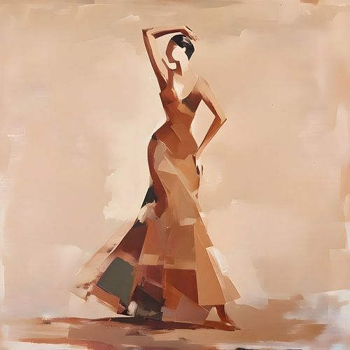 Flamenco Dance Woman by FoXo Art