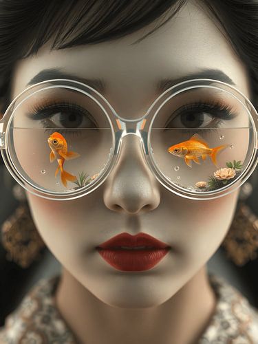 Geisha looks at you