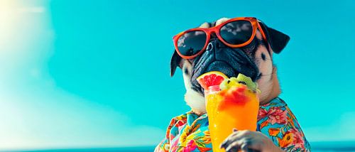 Welverdiende strandvakantie voor de mopshond