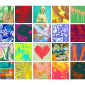 Ave Maria love collage by Playful Art