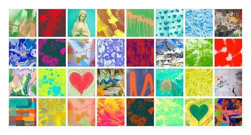 Ave Maria love collage by Playful Art