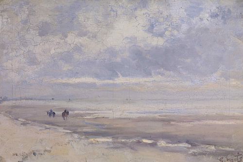 Strandgezicht, Guillaume Vogels, 1878