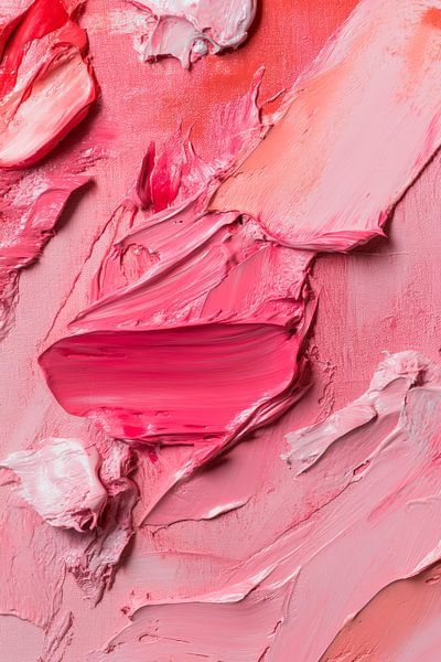 Play of colours in pink and nude - rich in texture by Poster Art Shop