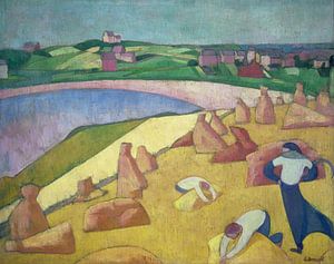Émile Bernard, Ernte am Meer, 1891