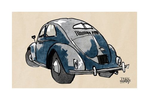 VW beetle by Pieter Hogenbirk