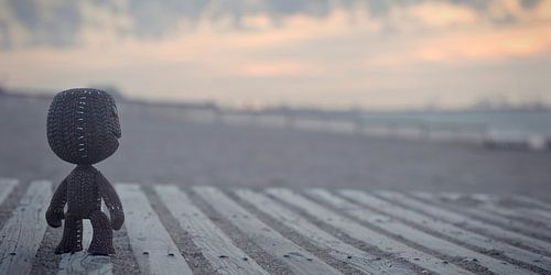 Rustige avond op het strand