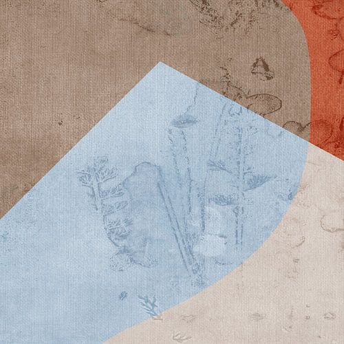 Geometrische vormen in wabi-sabi-stijl