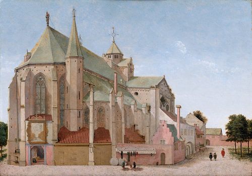 Utrecht, Mariaplaats met de Mariakerk, Pieter Jansz. Saenredam - 1659