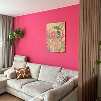Klantfoto: Lentekriebels van Arty Guava, op canvas