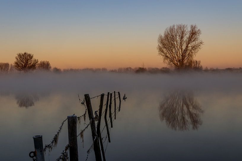 Fog over the Maas by Ger van Beek