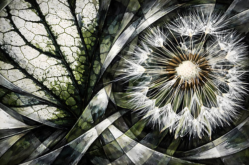 Paardebloem abstract