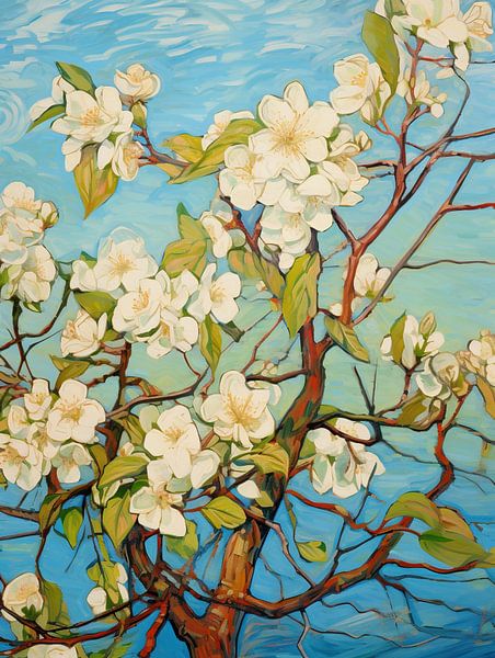 Apfelblüte von Blumen Studio