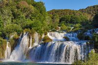 Chute d'eau dans le parc national de Krka en Croatie