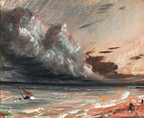 Étude sur les paysages marins : Boat and Stormy Sky, John Constable par Des maîtres magistraux Aperçu