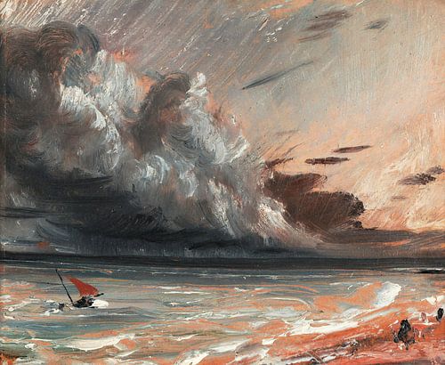 Zeegezichtstudie: Boot en Stormy Sky, John Constable