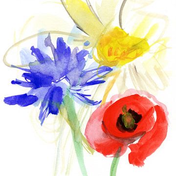 compositie van wilde bloemen van Atelier BIS