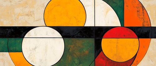 Kleurrijke harmonie - Geometrie van licht Abstracte reis