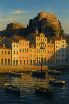 Corfu’s Venetian Sunset – Golden Reflections over the Ionian Sea
