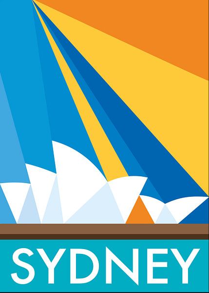 Sydney Opera House Poster van Art Kingdom