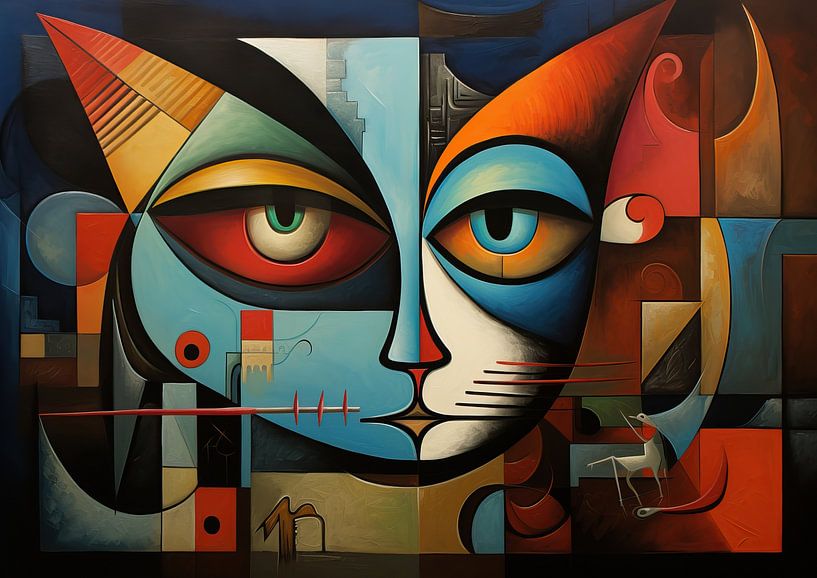 Painting Cat | Cats by Wonderful Art