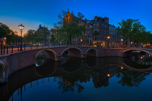 Foto van de Prinsengracht/Reguliersgracht in Amsterdam, 2020 - 5