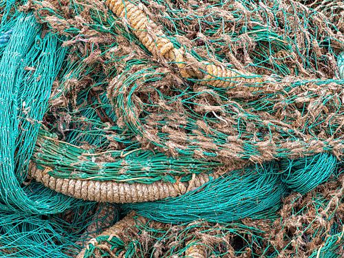 Fishing net on a quay