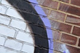 Detail of graffiti on the house wall by Heiko Kueverling