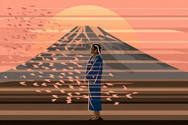 schilderachtige moderne japanse kunst van Egon Zitter