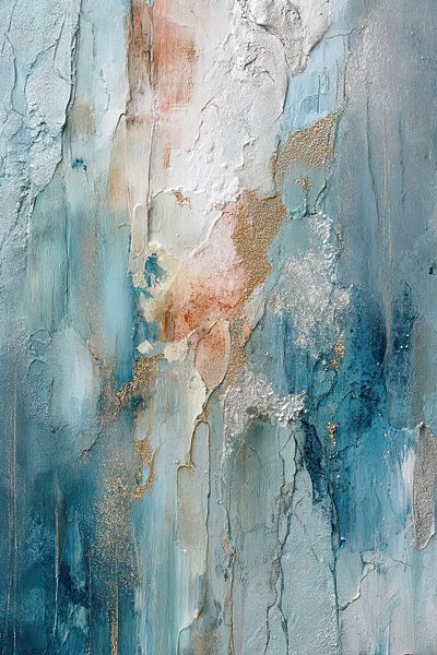 Mineral Harmony I - Peinture abstraite neutre par Joriali Art abstrait