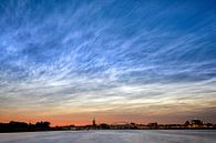 Luminous night clouds above Deventer by Martin Winterman thumbnail