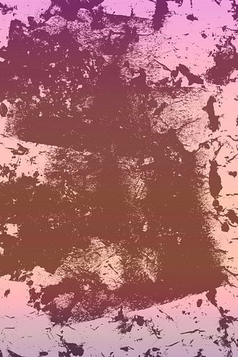 Moderne abstracte neon en pastels verloop kunst in roze en bruin