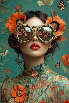 Surrealistisch Portret, Reflections of Summer van Studio BB