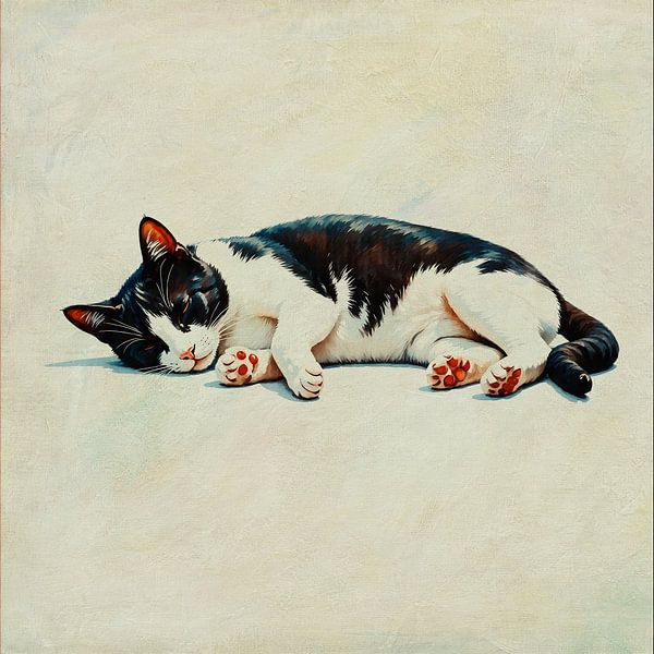chat endormi par Jan Keteleer